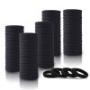 Daily use Ponytailers Hair Ties Elastic Rubber band Black Color Soft & Strong for Women/Girls (Pack of 30)