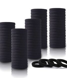 Daily use Ponytailers Hair Ties Elastic Rubber band Black Color Soft & Strong for Women/Girls (Pack of 30)