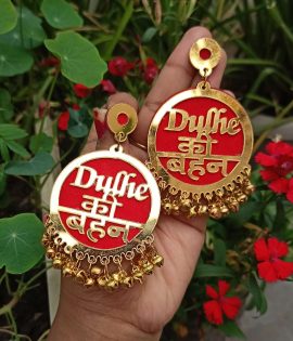 Dulhe ki Behen Earing For Groom Side Acrylic Earring for Women & Girls