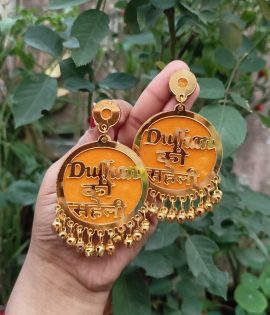 Dulhan ki Saheli Earring For Bride Acrylic Yellow Earring for Women & Girls