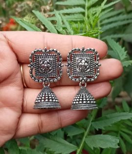 Square Shape Jhumka Earrings for girls and women Small Size Light Weight