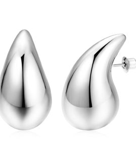 Trendy water drop earrings for women Korean Design Earrings | Western Earing Light Wight Stylish Silver Color