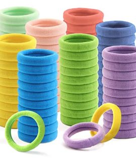 Daily use Ponytailers Hair Ties Elastic Rubber band Light Color Soft & Strong for Women/Girls (Pack of 30)