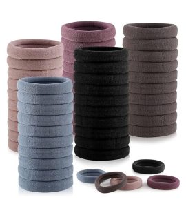 Daily use Ponytailers Hair Ties Elastic Rubber band Elegant Shades Color Soft & Strong for Women/Girls (Pack of 30)